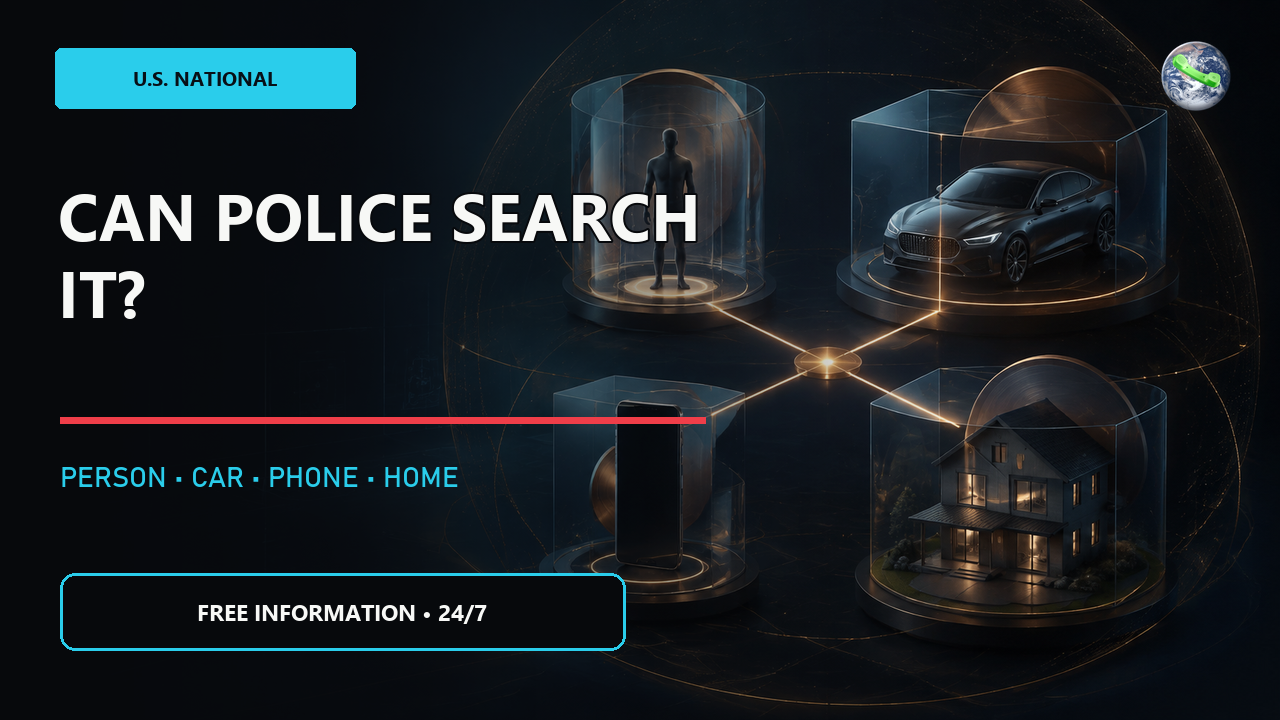 Thumbnail for Can Police Search You, Your Car, Phone or Home Without a Warrant? (U.S.)