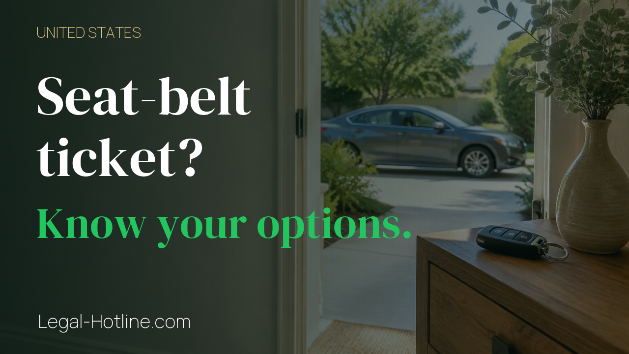 Thumbnail for Can I challenge a seat-belt ticket, including a citation involving my passenger or child?