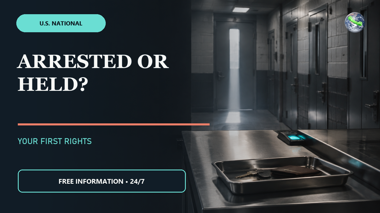 Thumbnail for Arrested, Booked or Held? Your First Rights and Next Steps (U.S.)